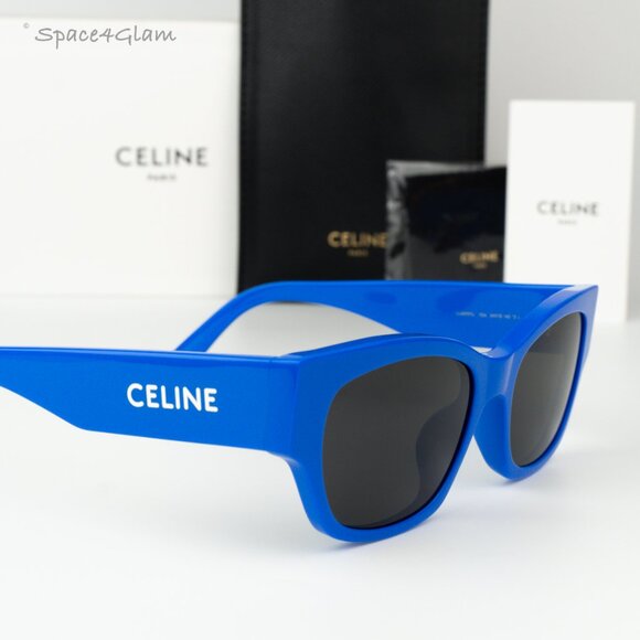 Celine Women Sunglasses Blue Grey Cat Eye CL40197U MONOCHROMS 92A BRAND NEW - Picture 4 of 9